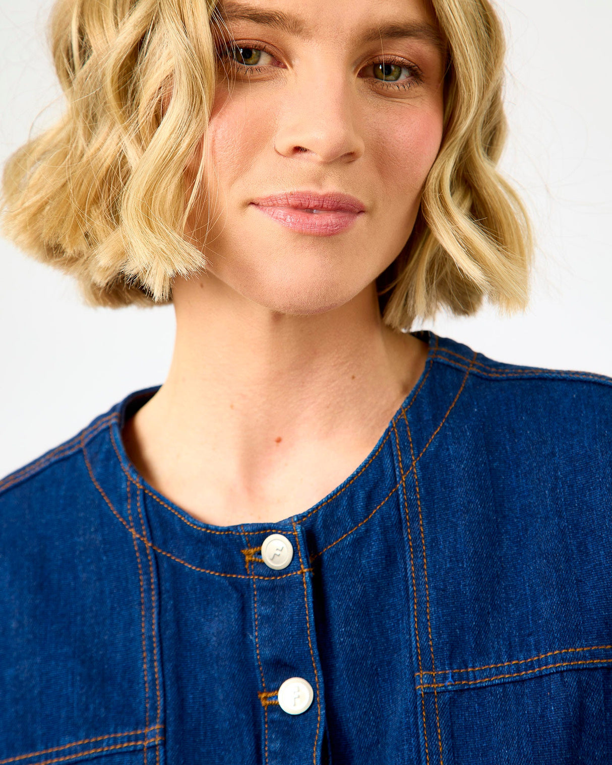 Navy Blue Ludwigia Denim Jumpsuit