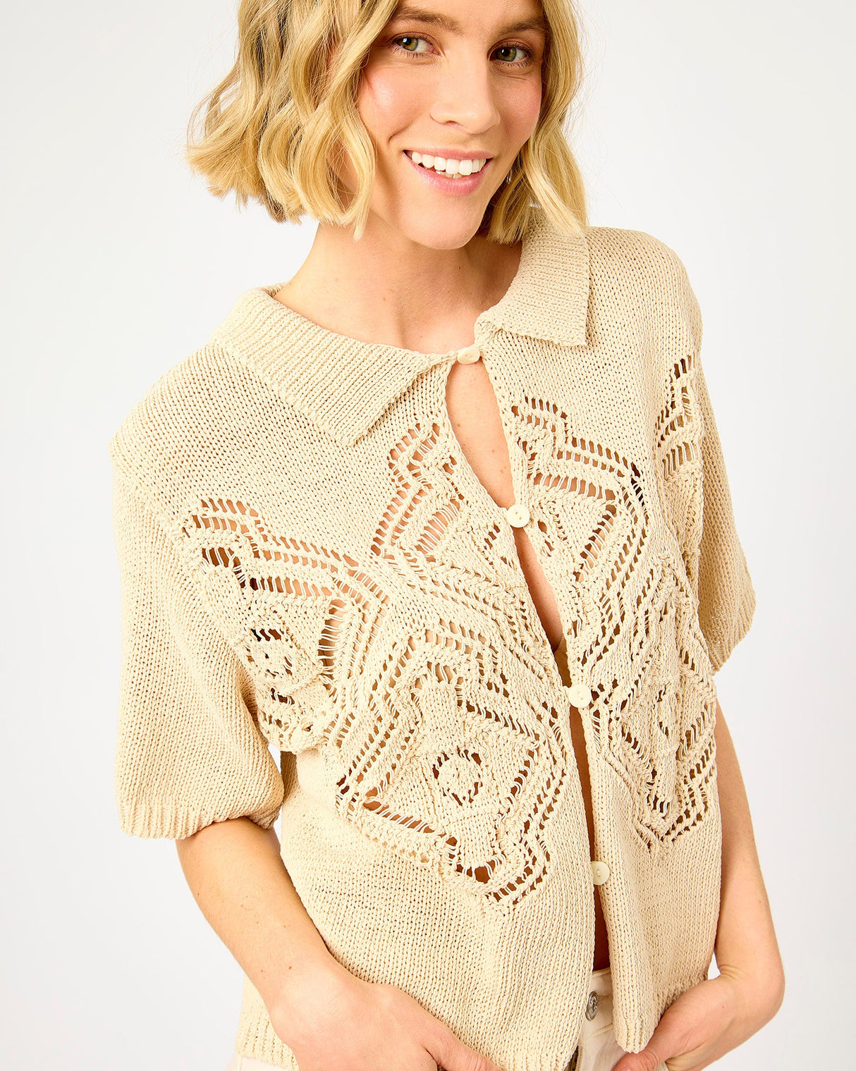 Cream-Fraseria-Open-Knit-Detail-Cardigan
