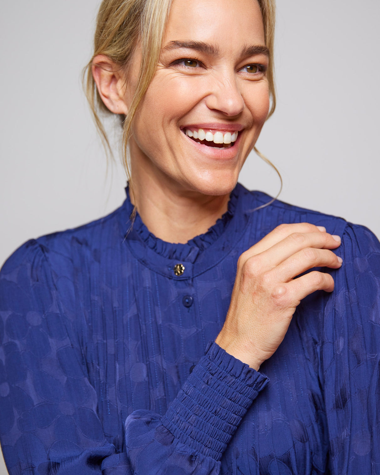 Navy Lucky Blouse
