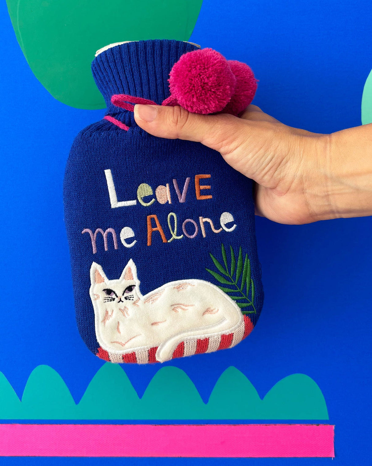 Catnip Hot Water Bottle - Leave Me Alone