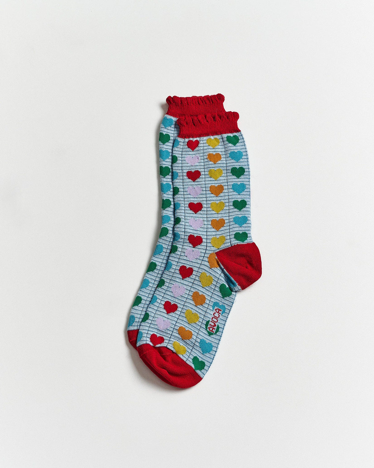 Colour-Heart-Ankle-Socks