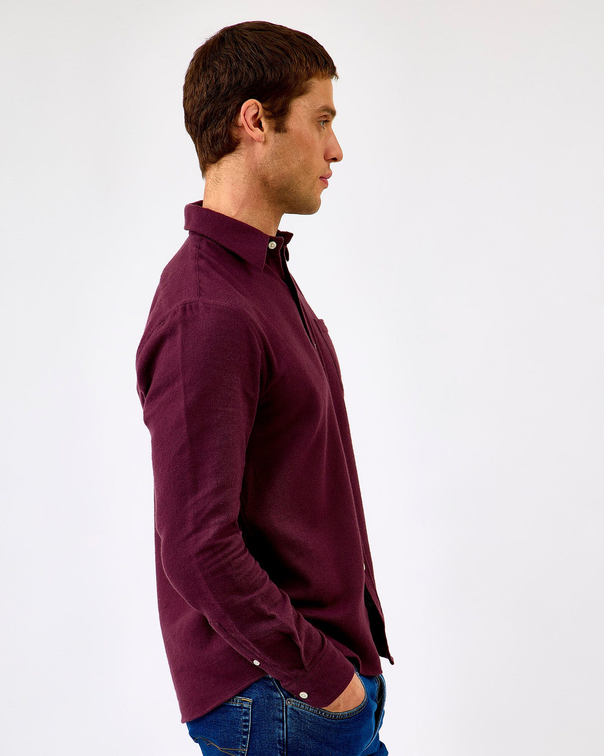 Oxblood-Red-Flannel-Shirt
