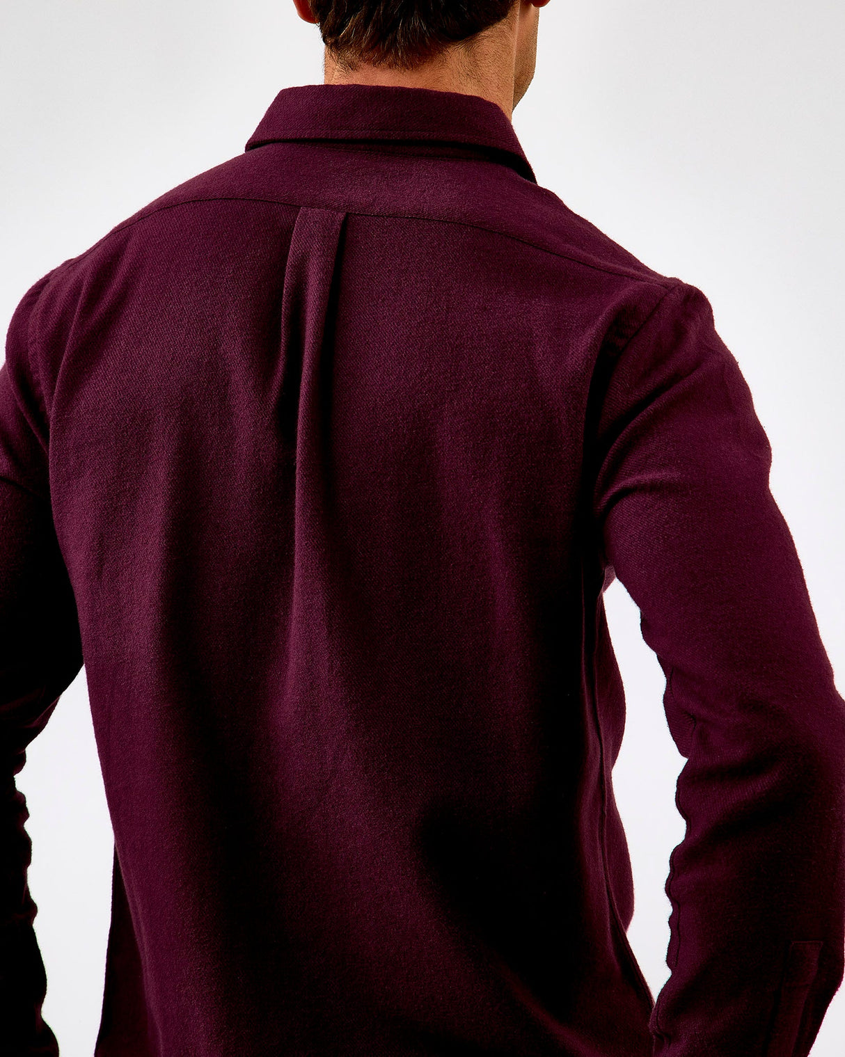 Oxblood Red Flannel Shirt