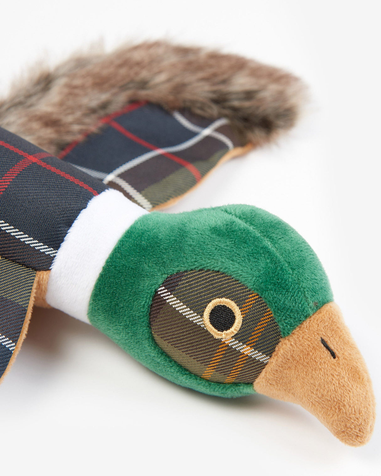 Classic Tartan Barbour Pheasant Dog Toy