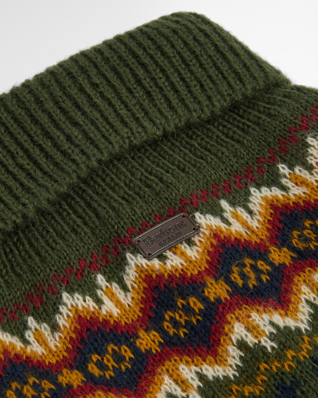Olive Fair Isle Barbour Dog Gift Set