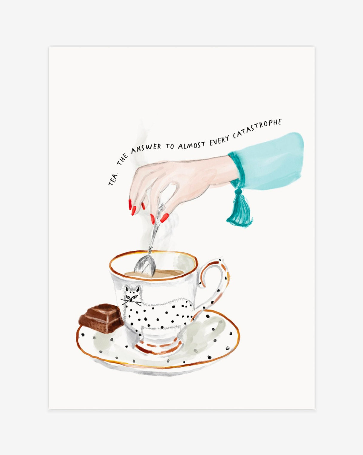Tea-The-Answer-To-8x6-Print