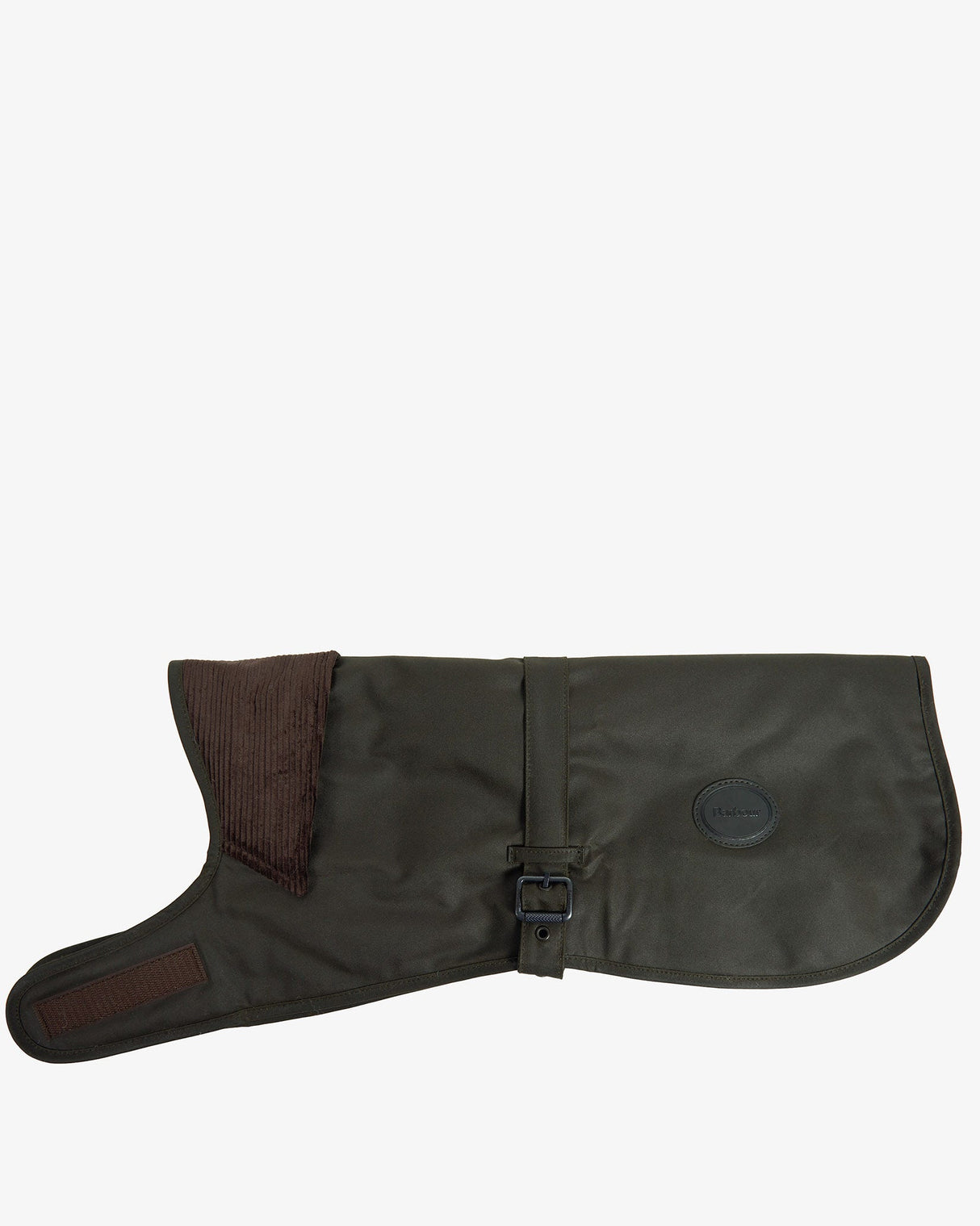 Olive Barbour Waxed Cotton Dog Coat