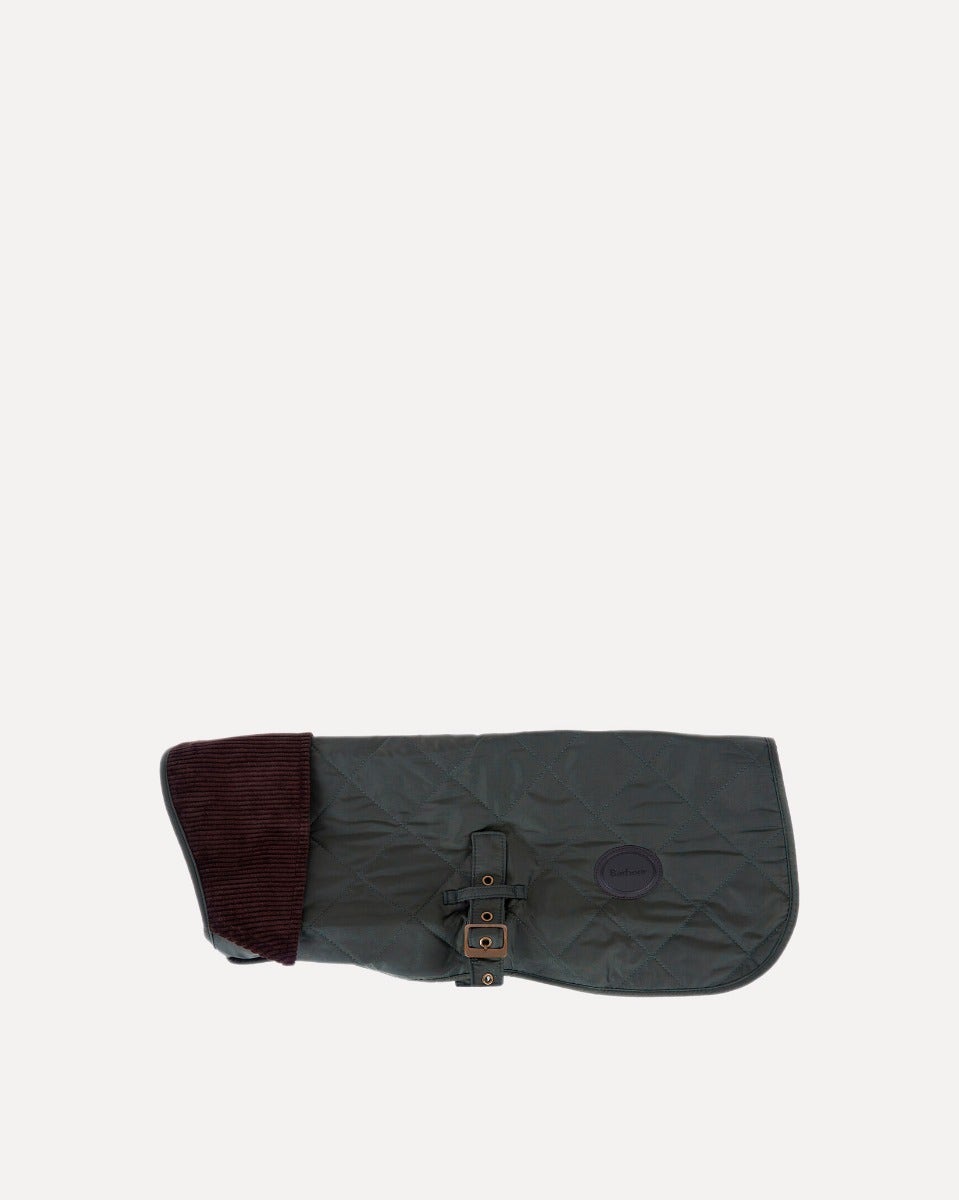 Olive Barbour Quilted Dog Coat