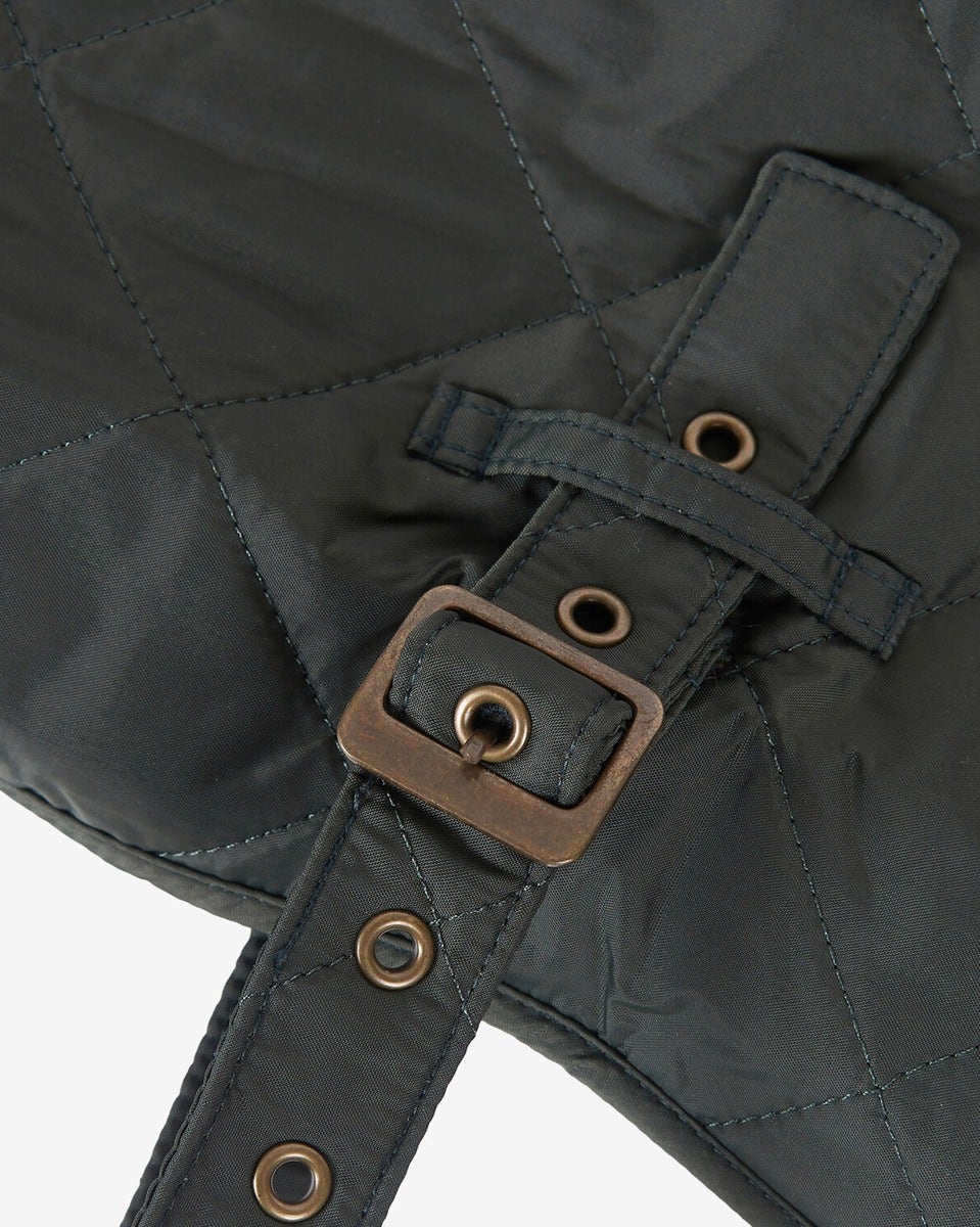 Olive Barbour Quilted Dog Coat