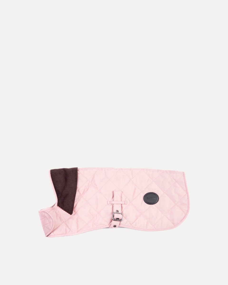 Pink Barbour Quilted Dog Coat
