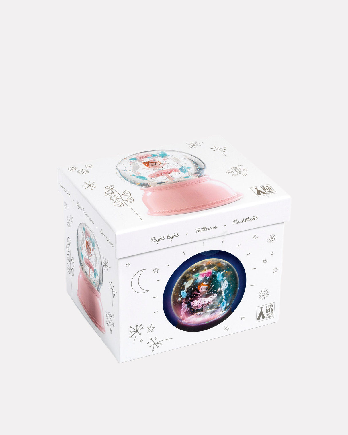 Ballerina Snow Globe Night Light