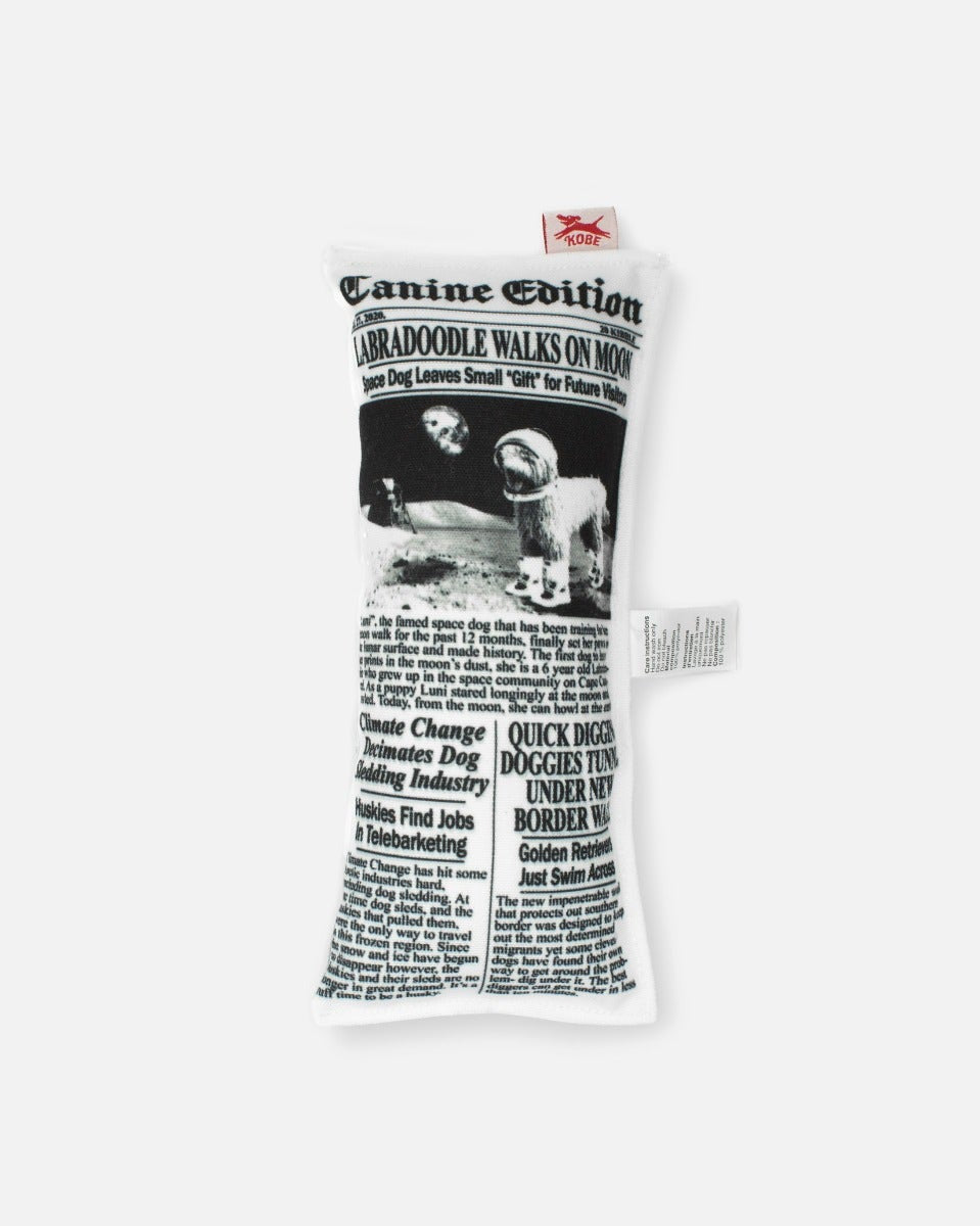 Fake News Squeaky Dog Toy