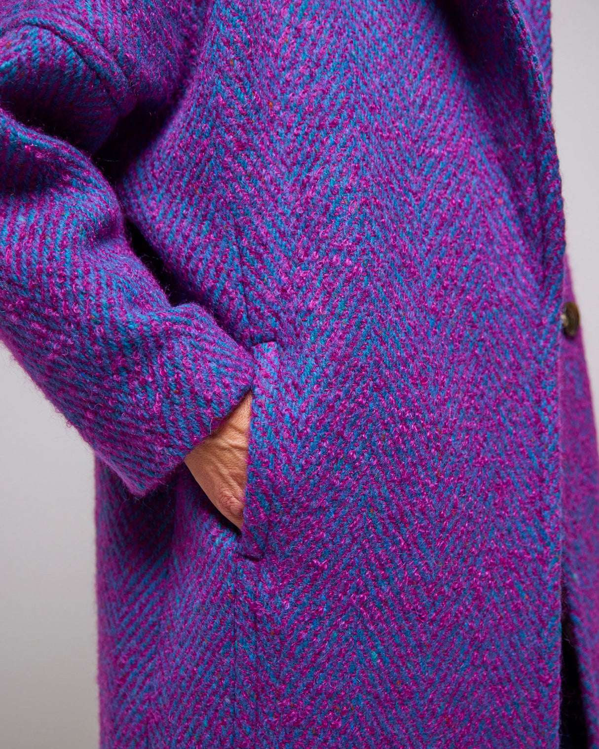 Reflection Light Donegal Wool & Mohair Coat