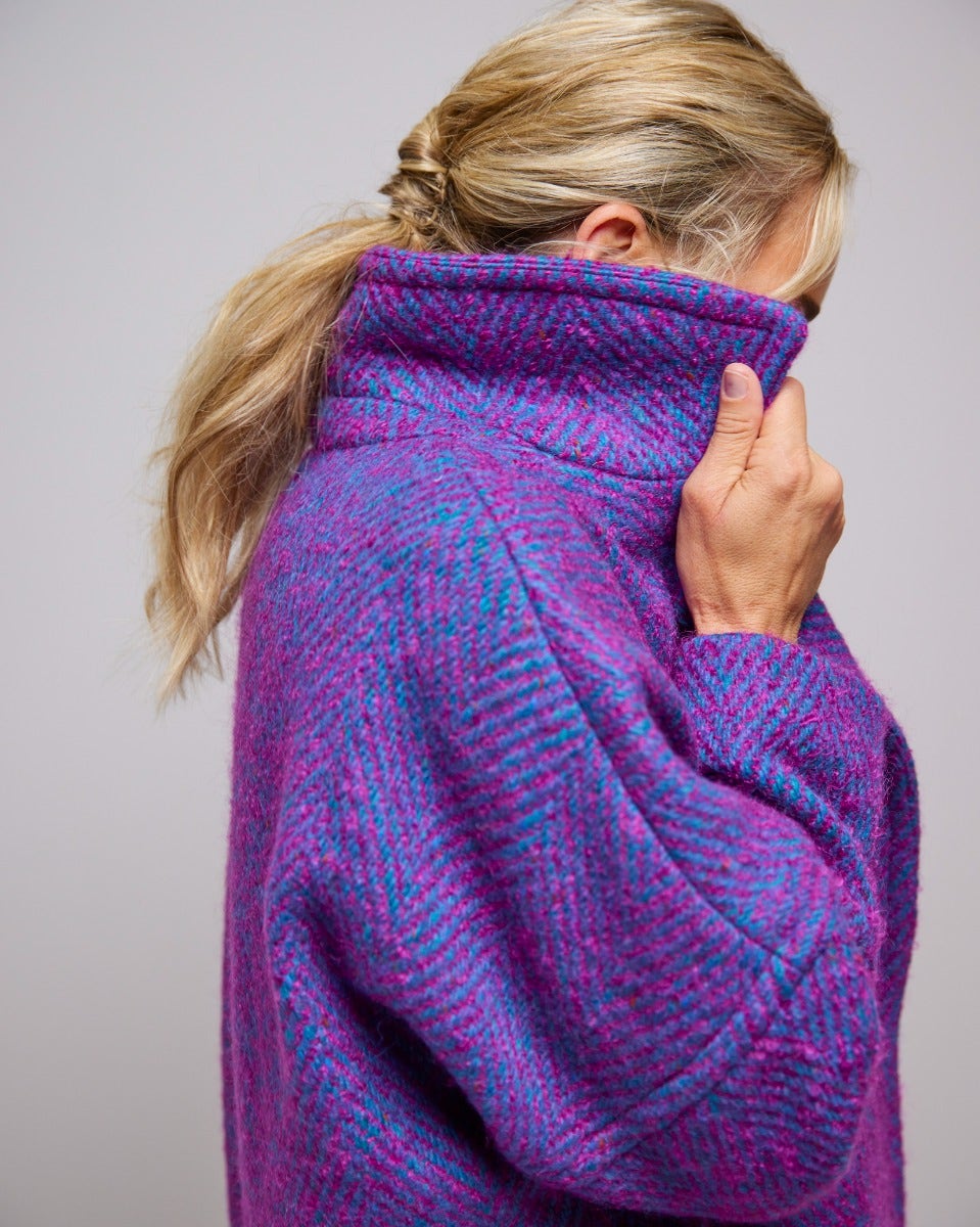 Reflection Light Donegal Wool & Mohair Coat