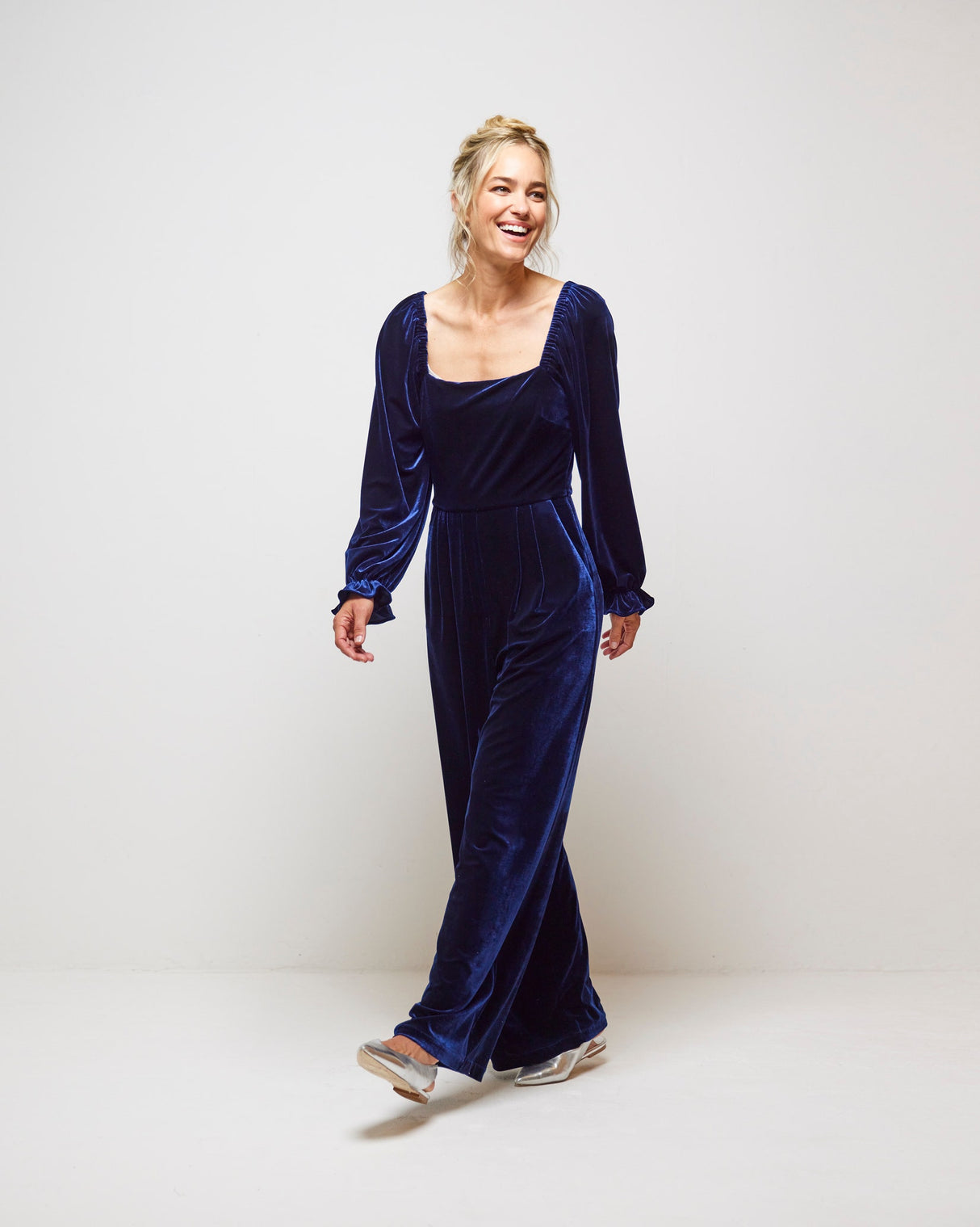 Bleu Marine July Velvet Jumpsuit