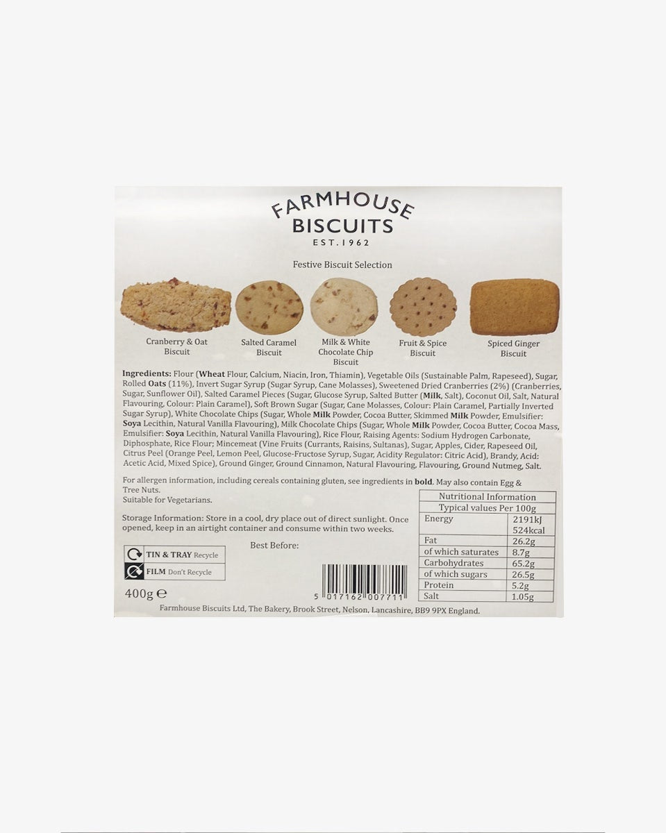 Farmhouse Biscuits Christmas Wreath Selection Tin