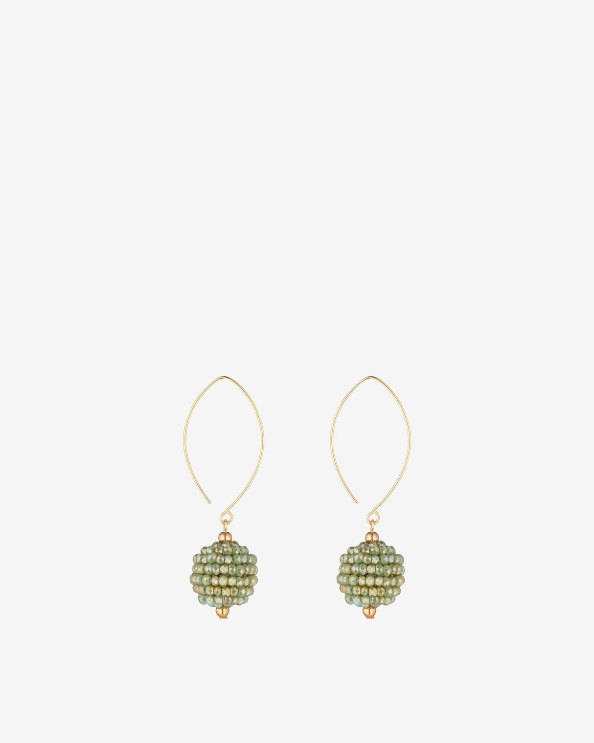 Fern-Green-Crystal-Cluster-Gold-Filled-Open-Oval-Earrings