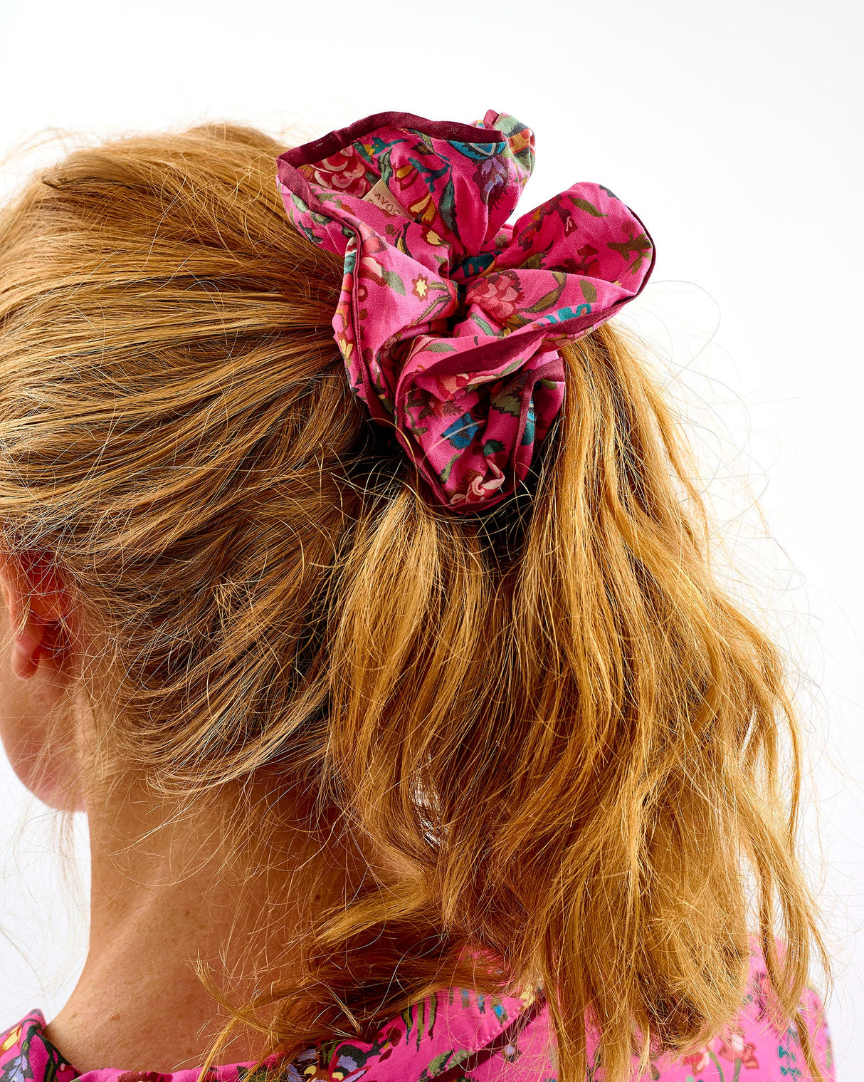 Fuchsia-Forest-Friends-Cotton-Hair-Scrunchie