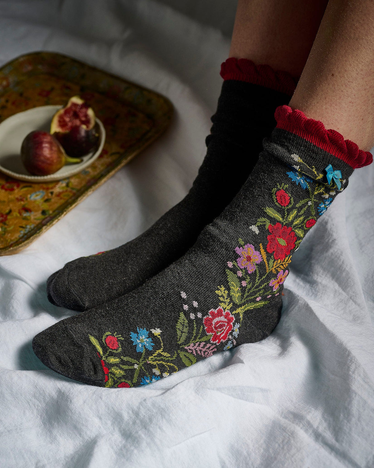 Floral Rosa Ankle Socks