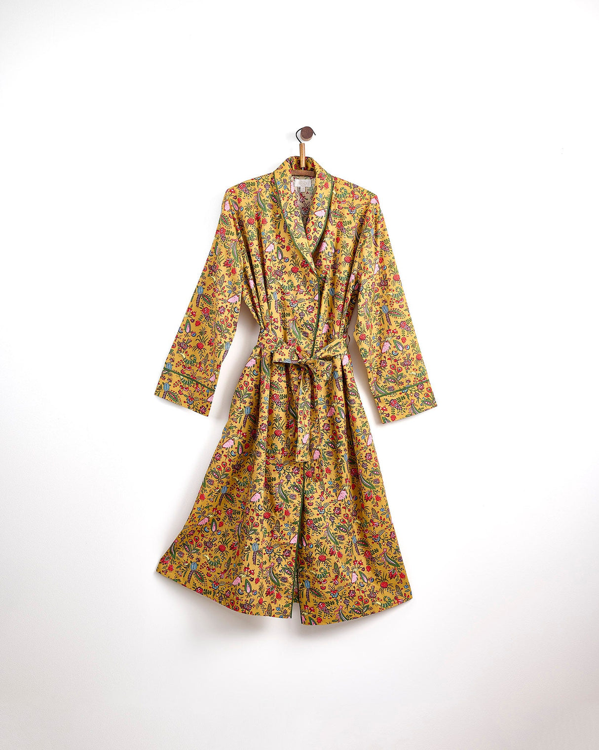 Ochre Forest Friends Cotton Dressing Gown