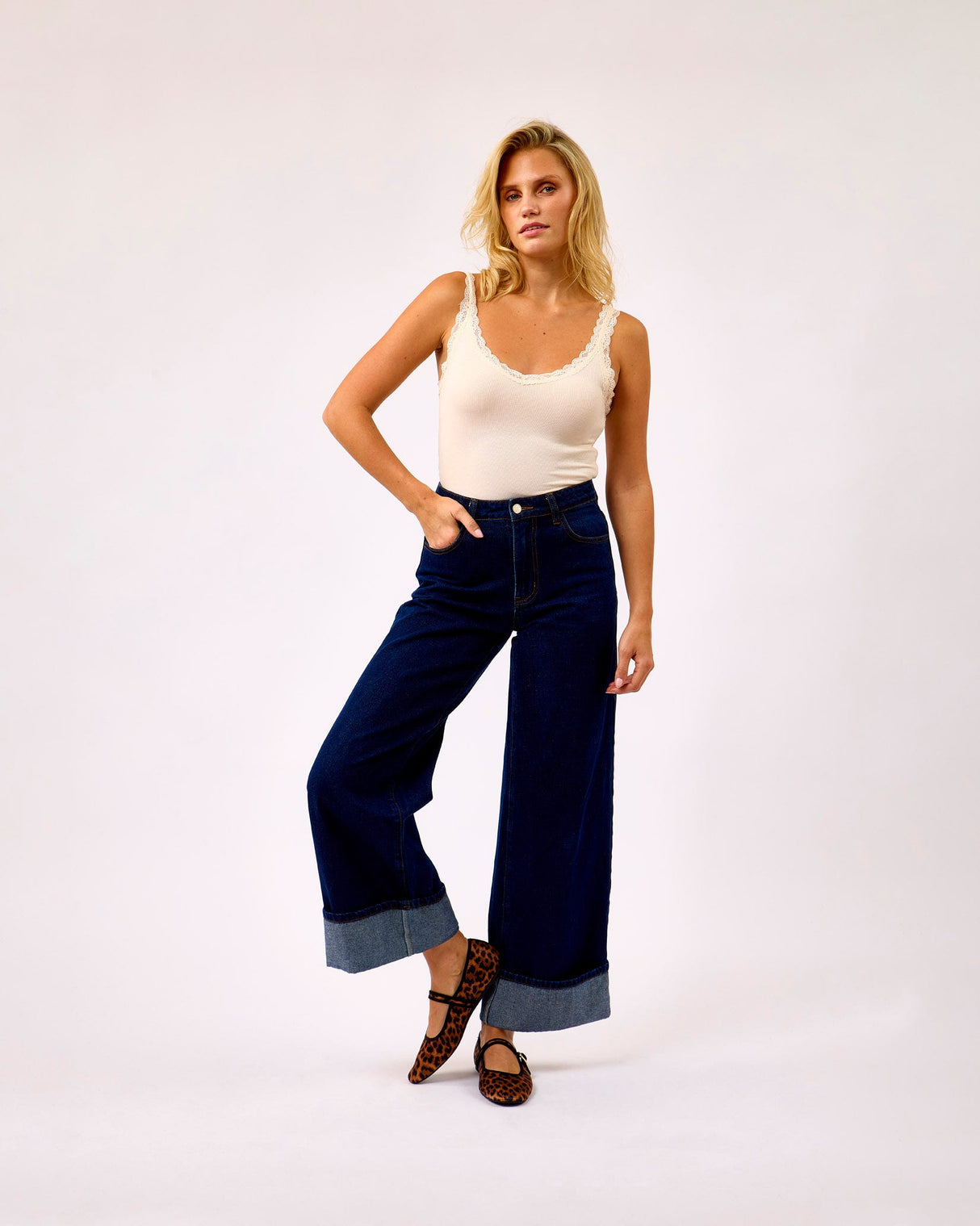 Midnight-Blue-Suki-Wide-Leg-Cuffed-Jeans