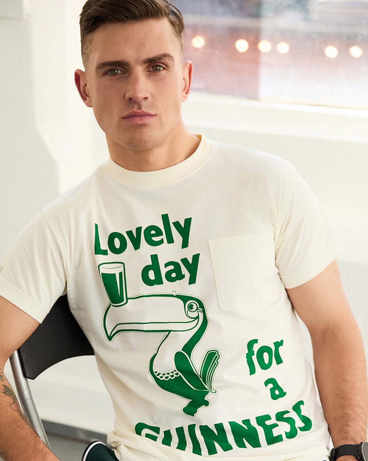 Cream-'Lovely-Day-For-A-Guinness'-T-Shirt