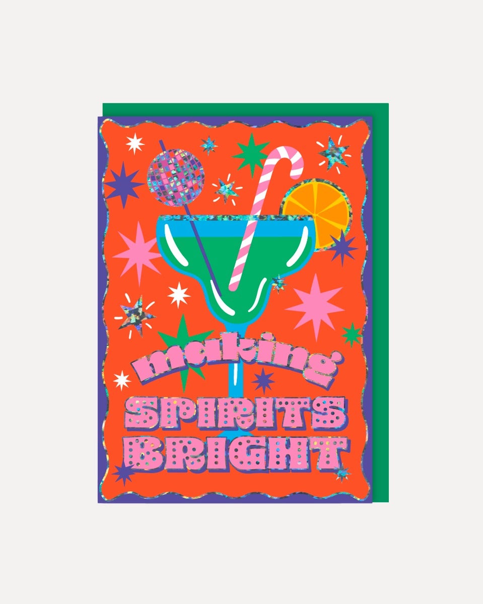 Making Spirits Bright Christmas Card
