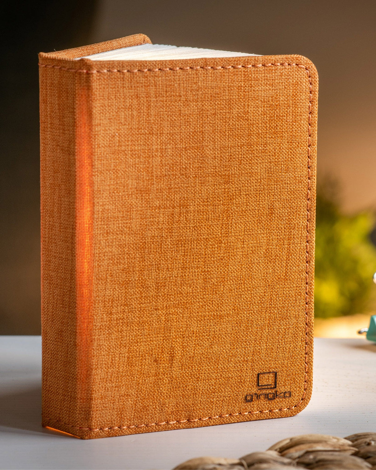 Orange Fabric Smart Book Light