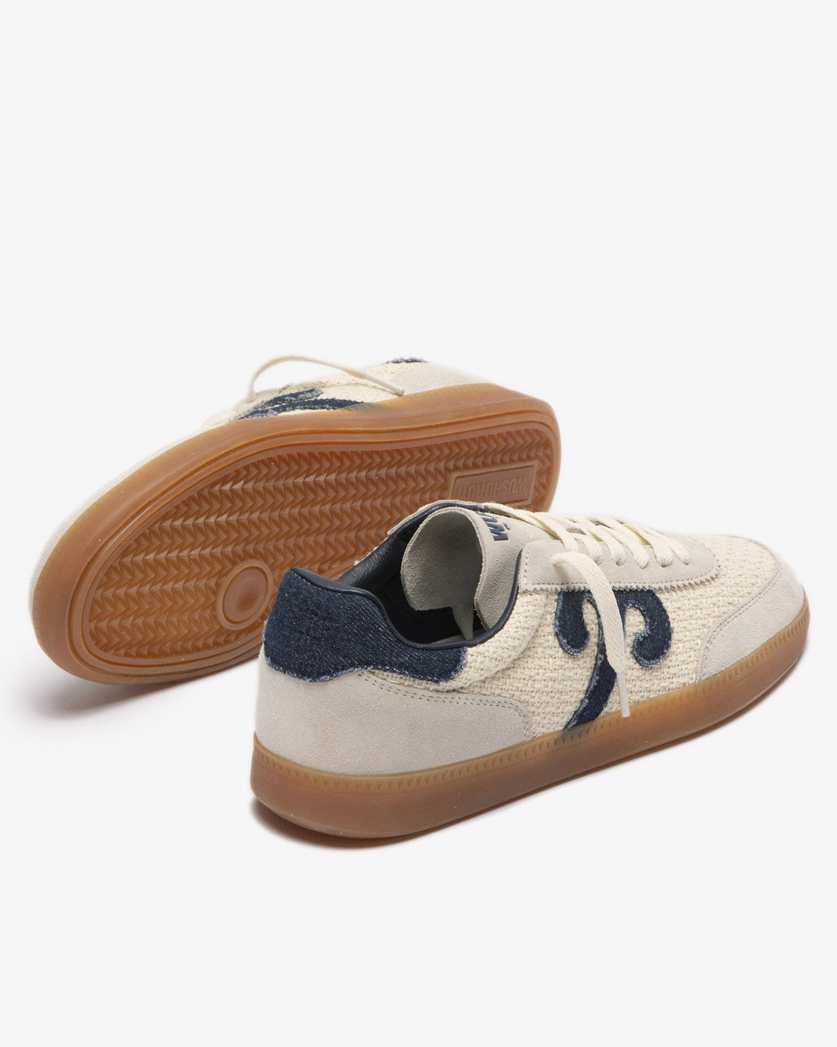 Beige & Black 103 Gong Trainers