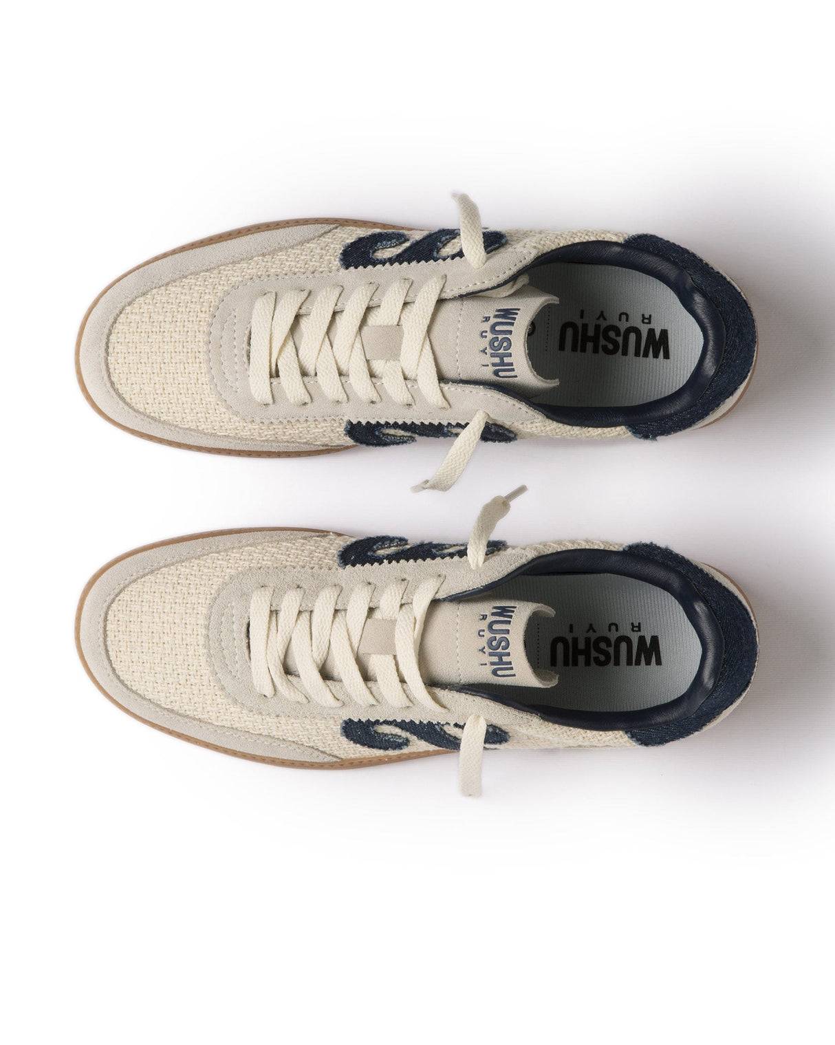 Beige & Black 103 Gong Trainers