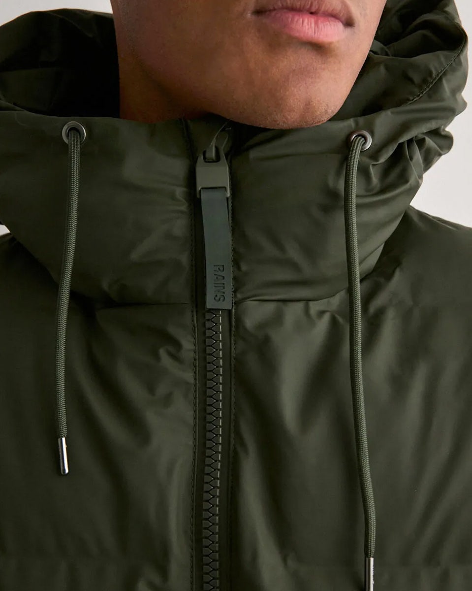 Green Alta Long Puffer Jacket