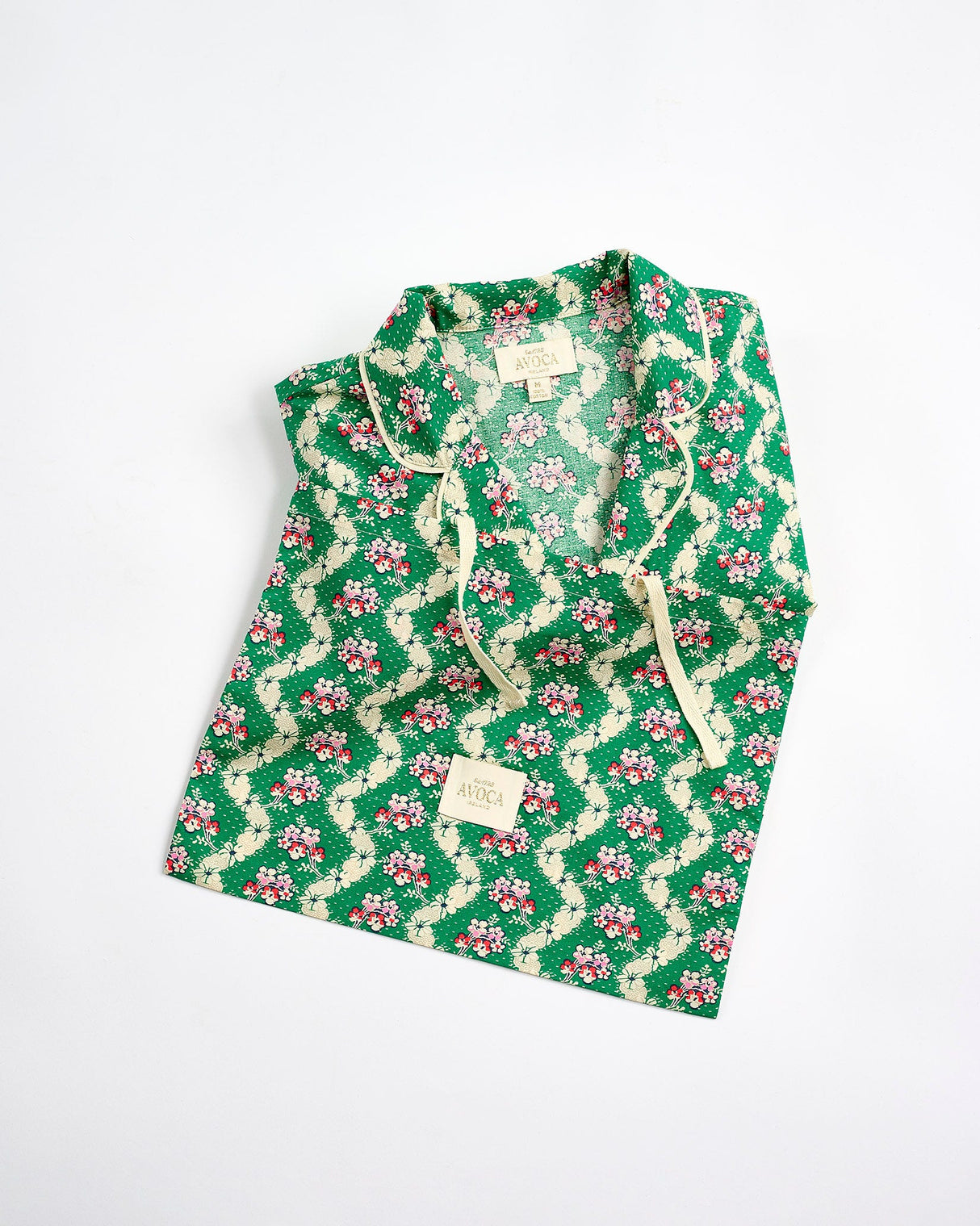 Green Wave Cotton Pyjama Set