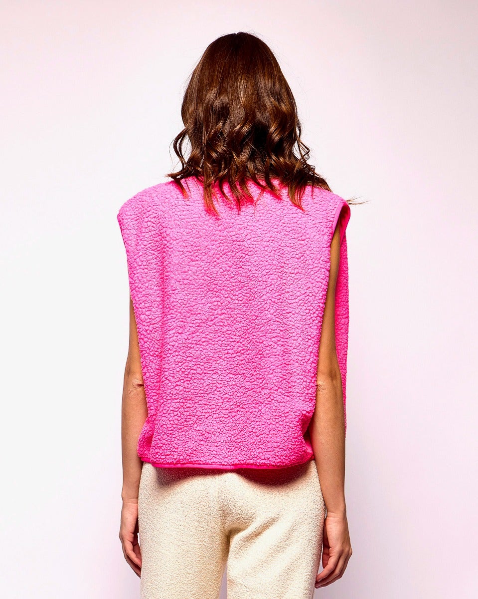 Acid Pink Hoktown Vest Jacket