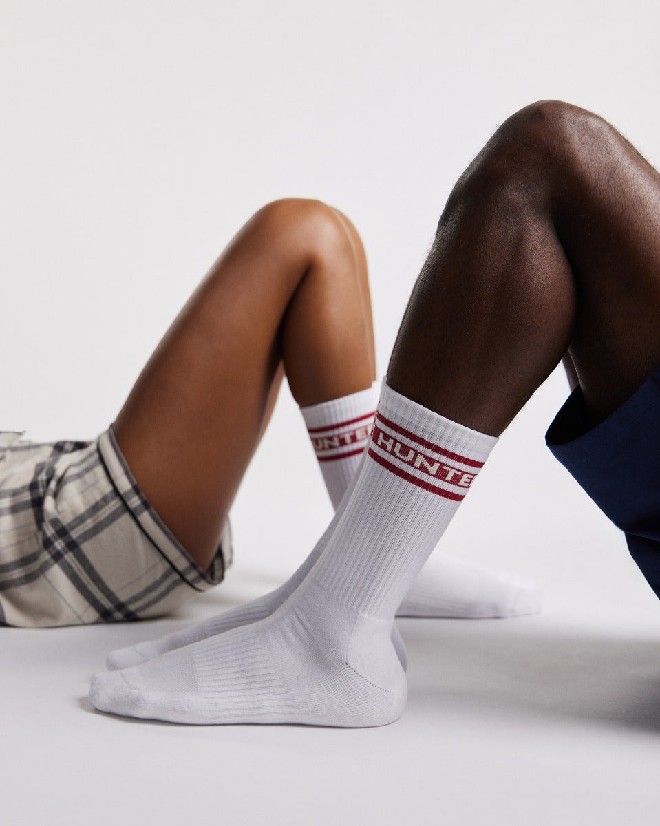 Bright White Heritage Organic Cotton Crew Socks - Pack of 3