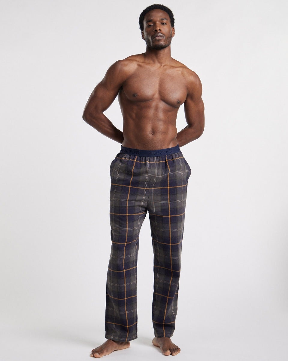 Kambaba Green & Navy Check Organic Cotton Pyjamas Set