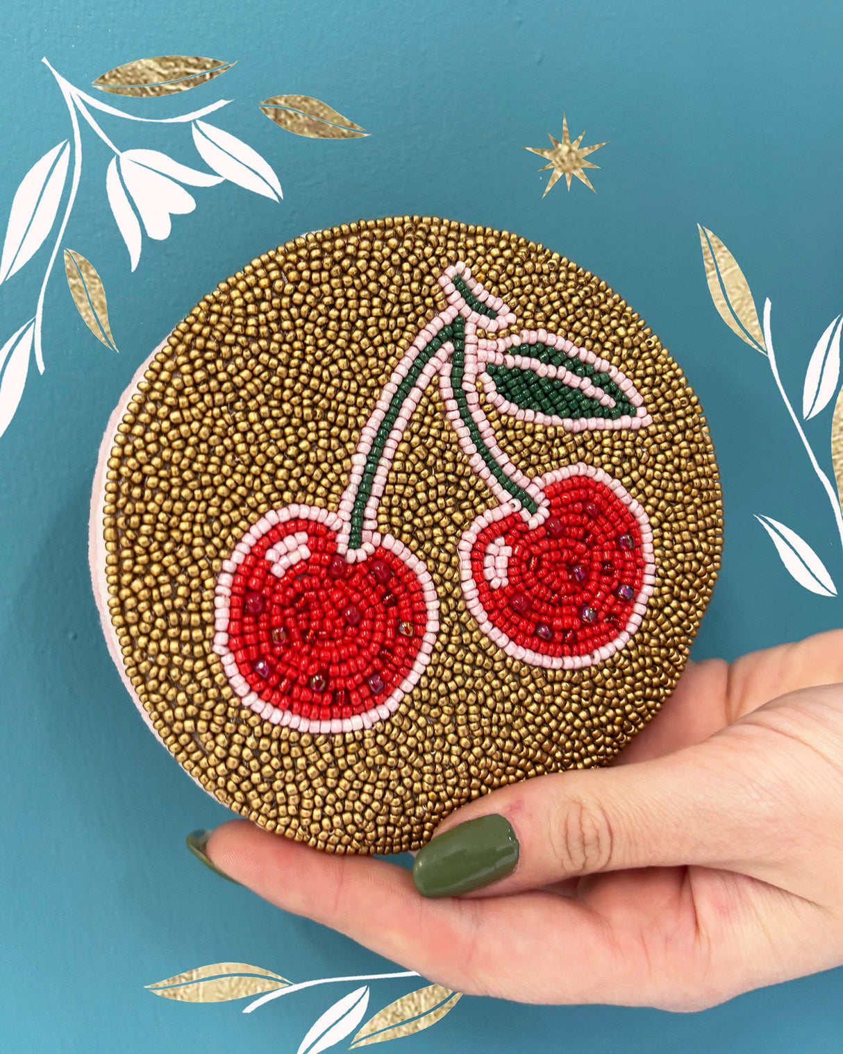 Inked Cherry Coin Purse