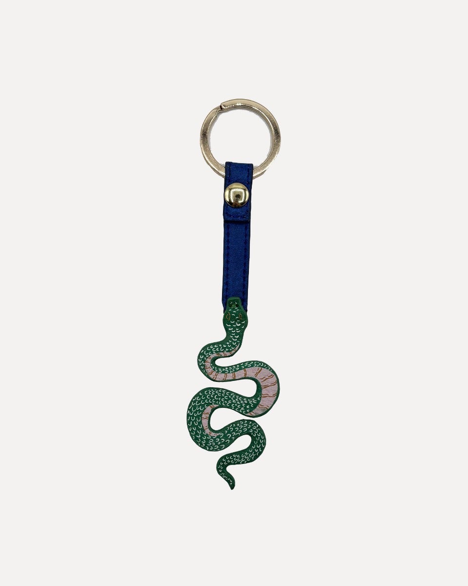 Inked Snake Keyring