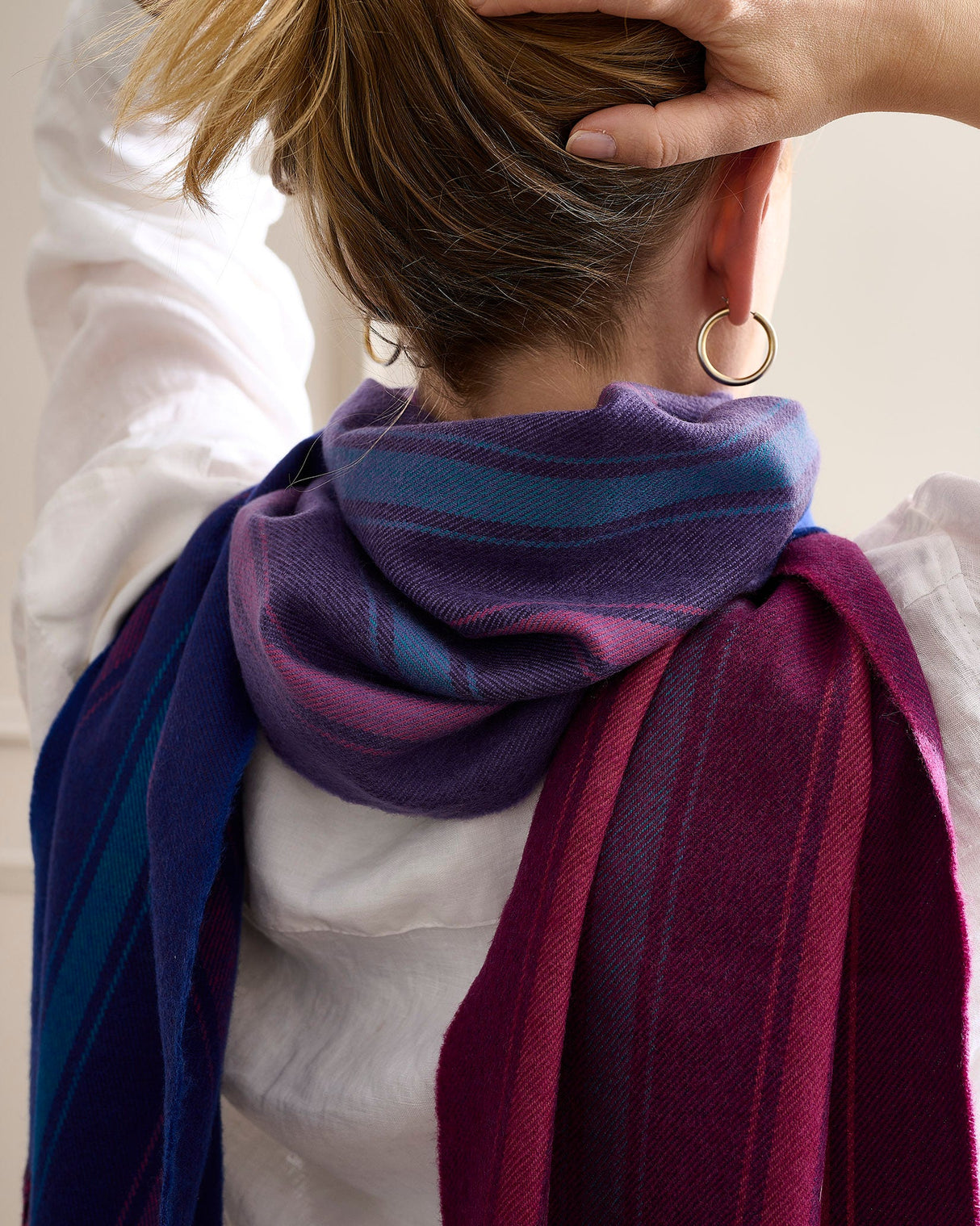 Jewel Fields Wide Merino Scarf