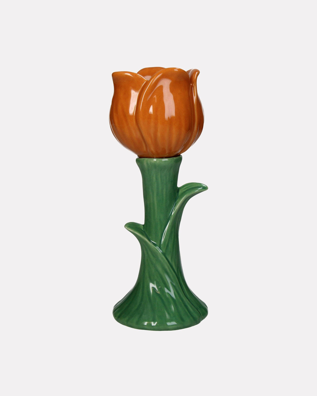 Orange-Tulip-Fine-Earthenware-Vase