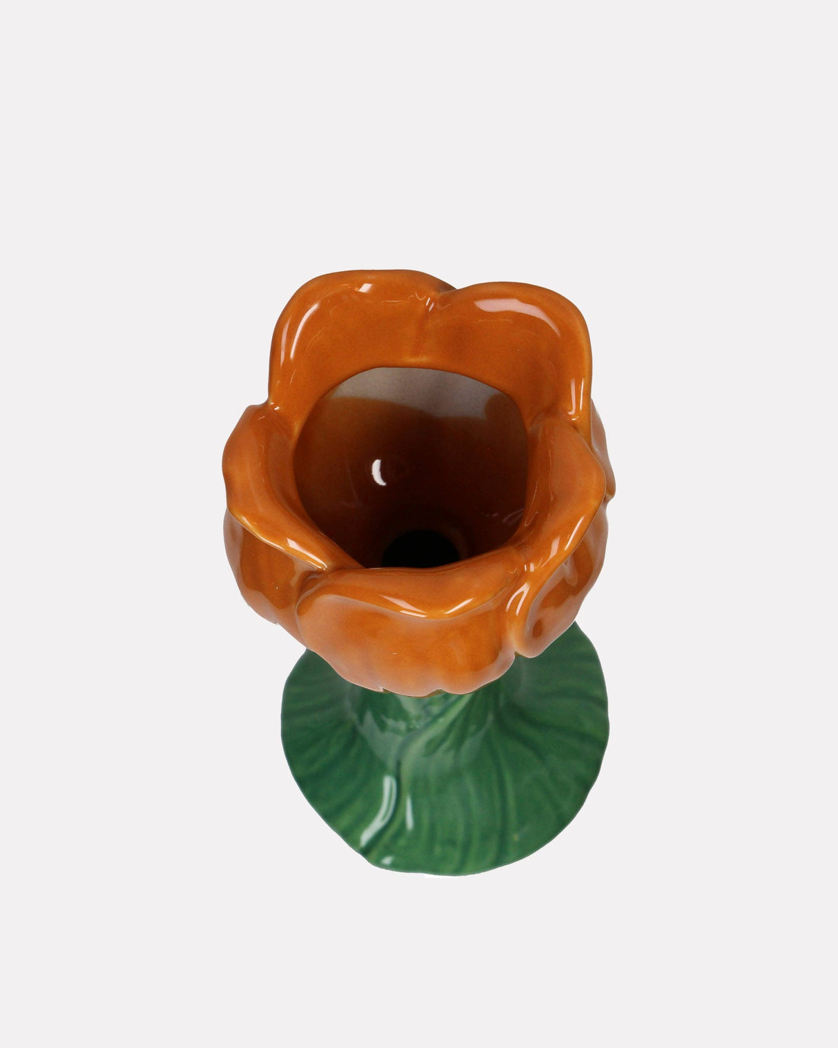 Orange Tulip Fine Earthenware Vase