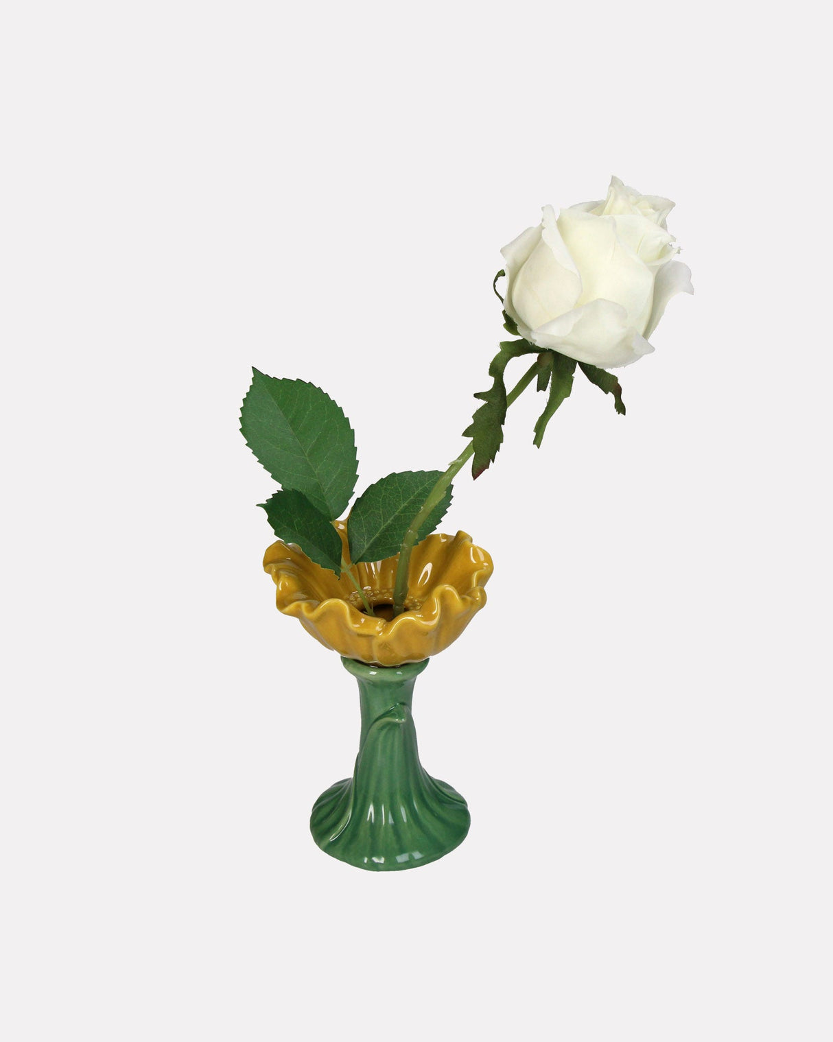 Yellow Poppy Fine Earthenware Vase
