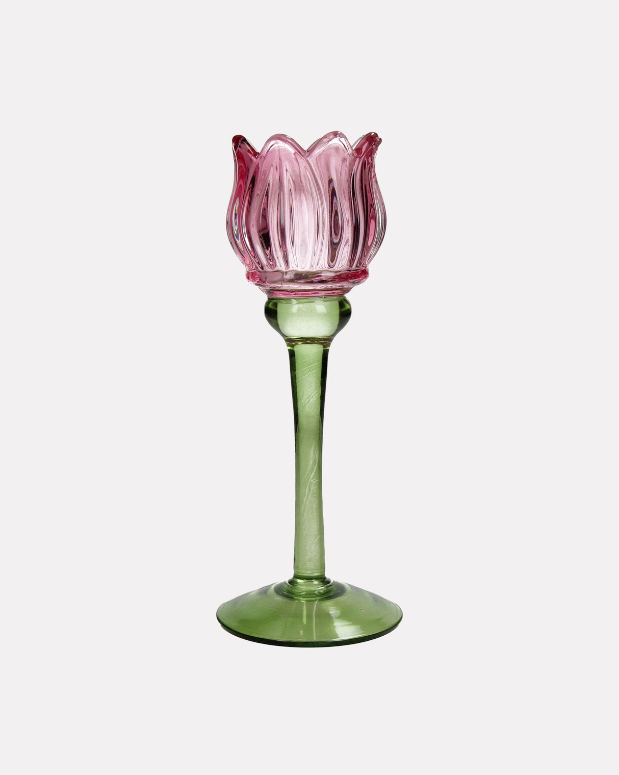 Pink-Tulip-Glass-Candle-Holder