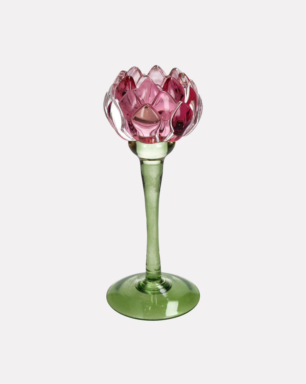 Pink-Flower-Tulip-Glass-Candle-Holder