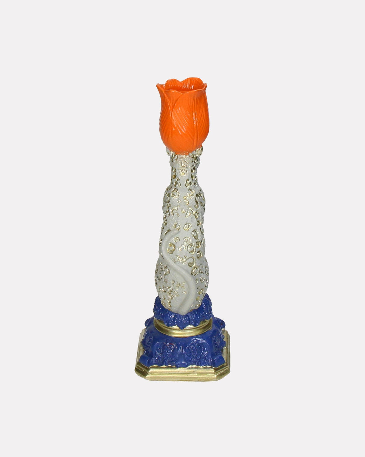 Leopard & Orange Tulip Candle Holder