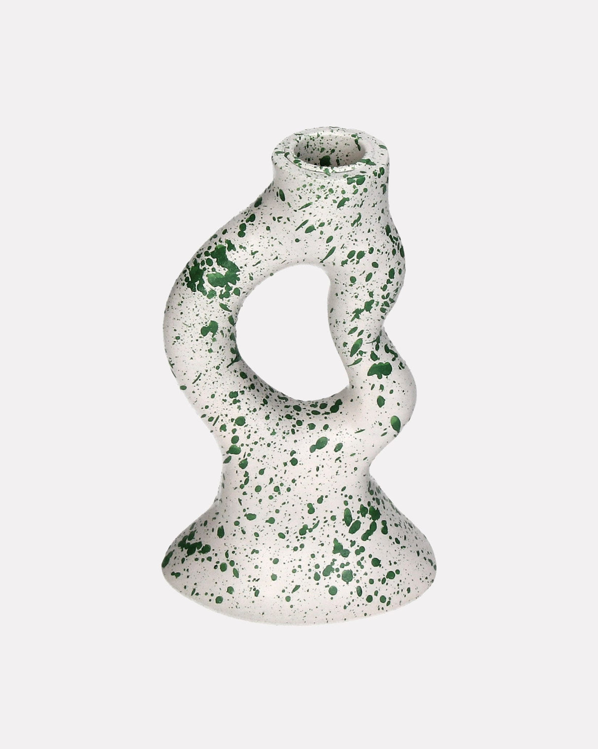 White-Green-Organic-Splatter-Candle-Holder