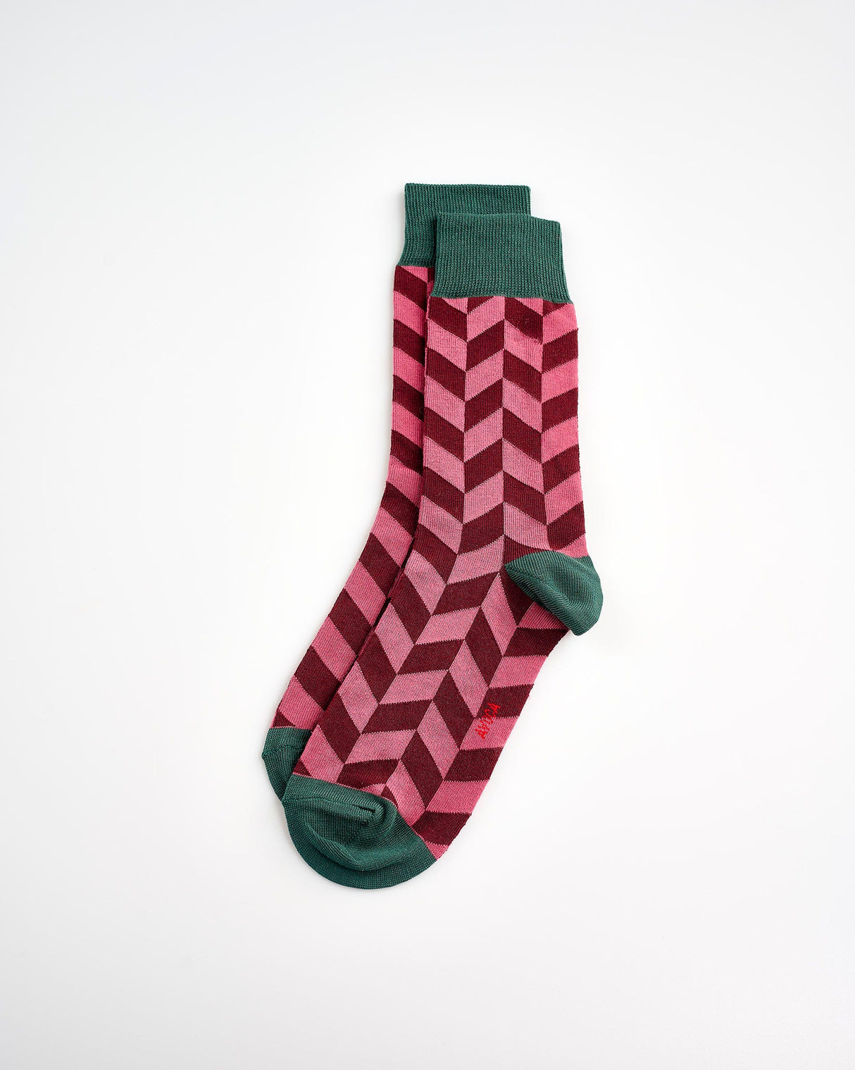 Purple-Diagonal-Chevron-Socks