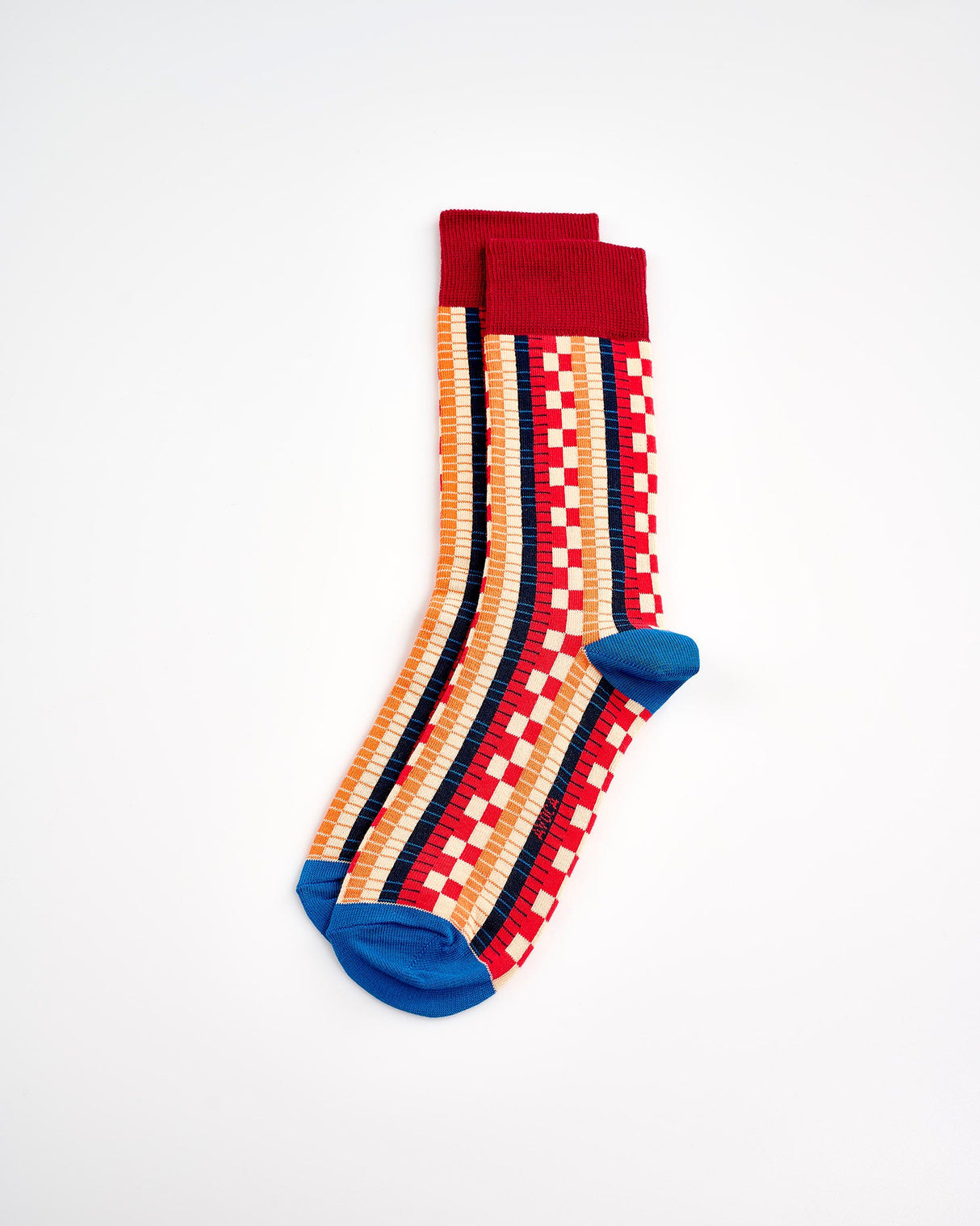 Red-Orange-Tile-Socks