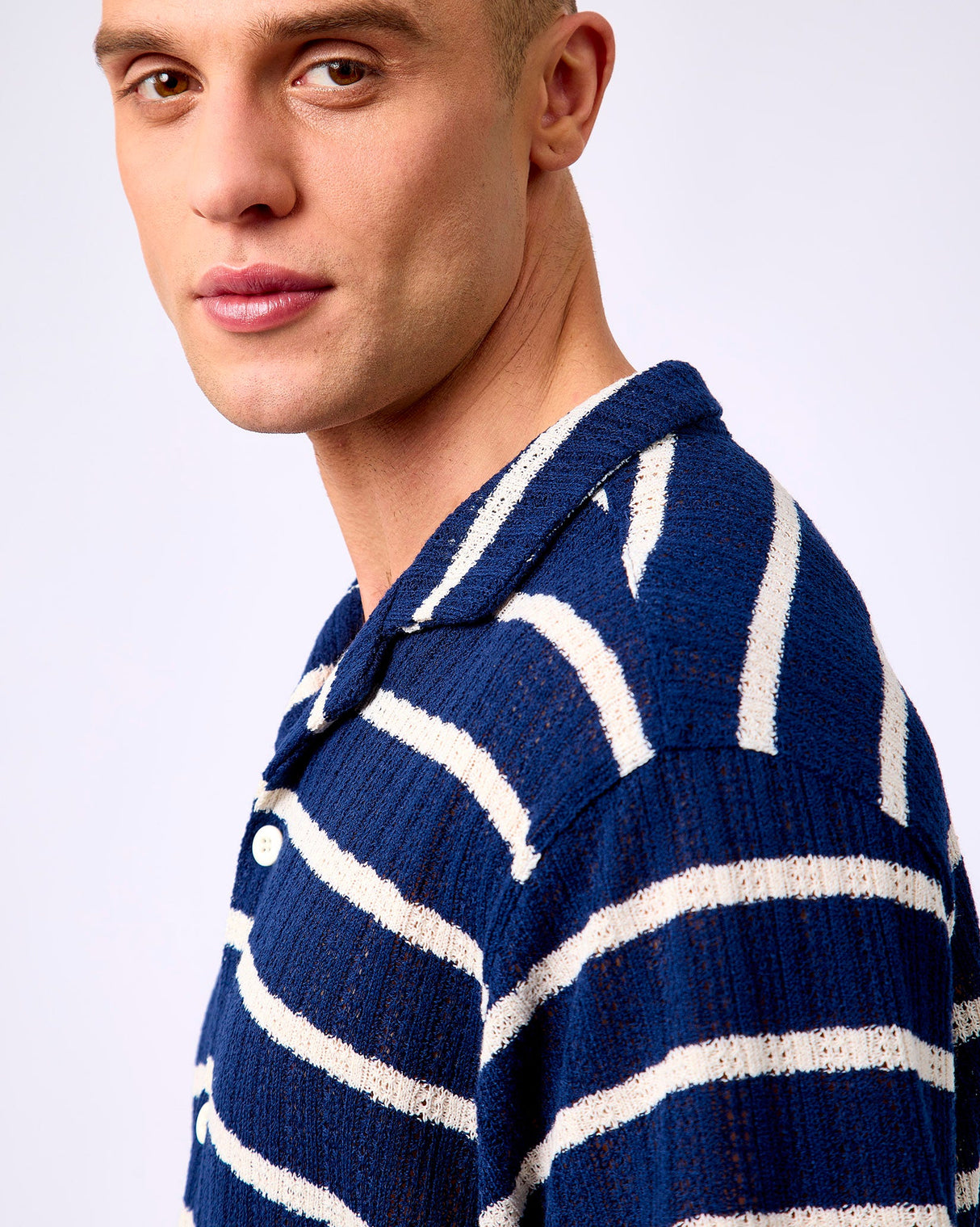 Sky Captain Bloch Striped Short Sleeve Shirt