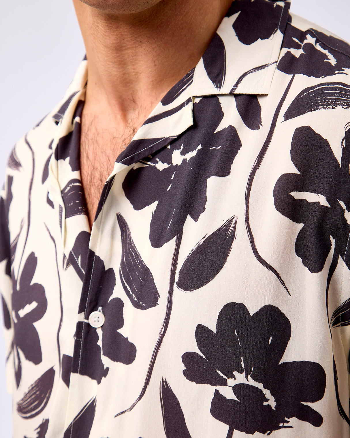 Black Print Colombo Short Sleeve Shirt