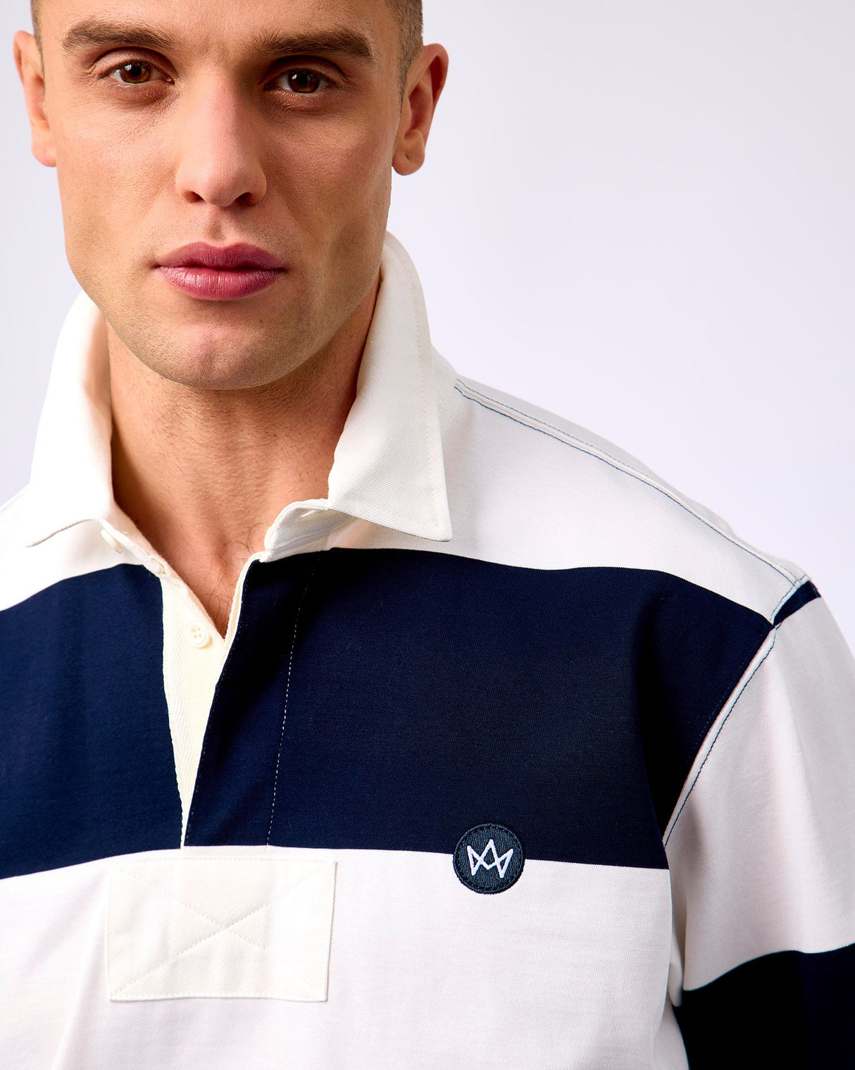 Sky Captain Larsen Striped Polo T-Shirt